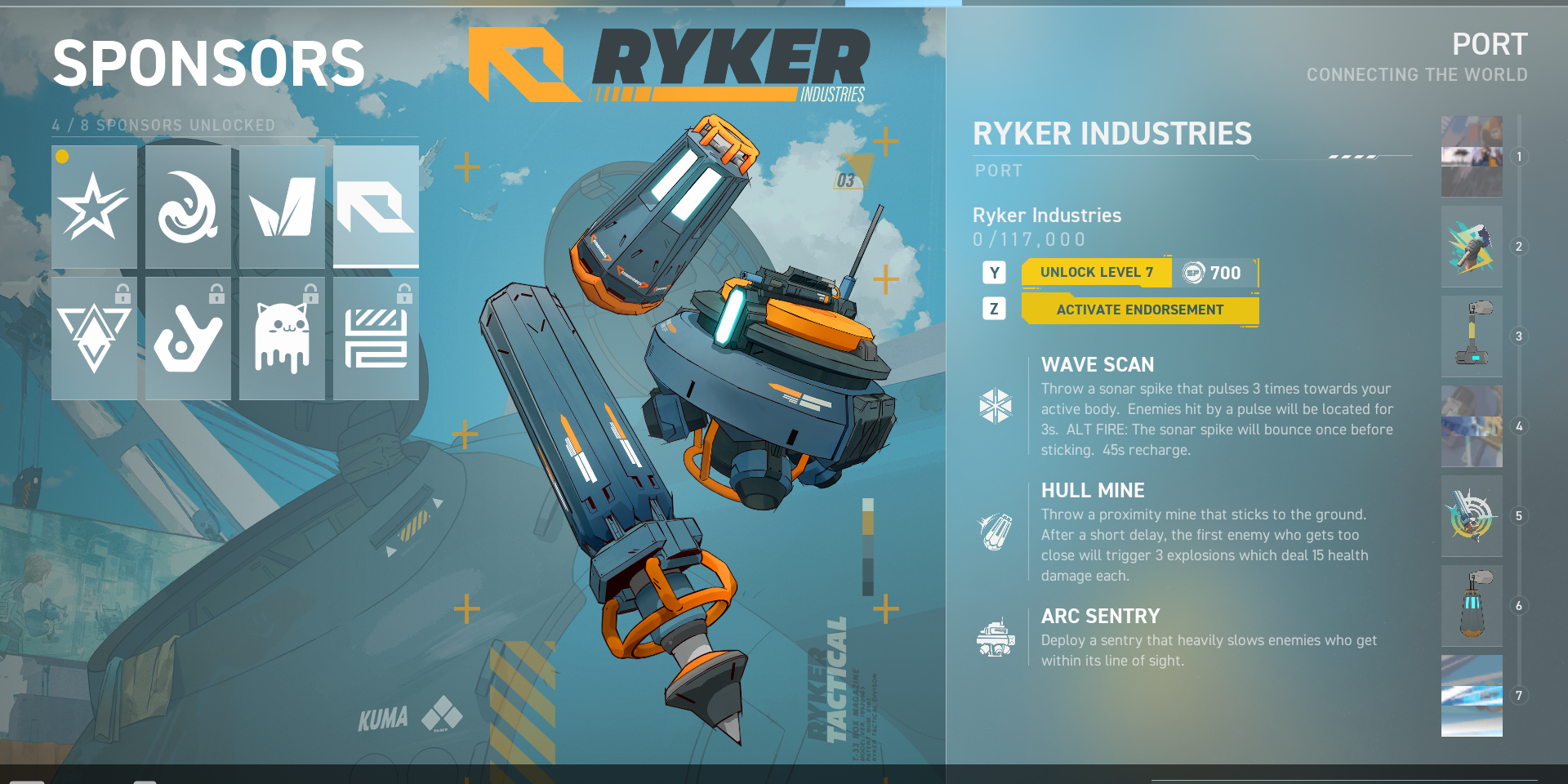 Ryker Industries on Sponsor Page Spectre Divide