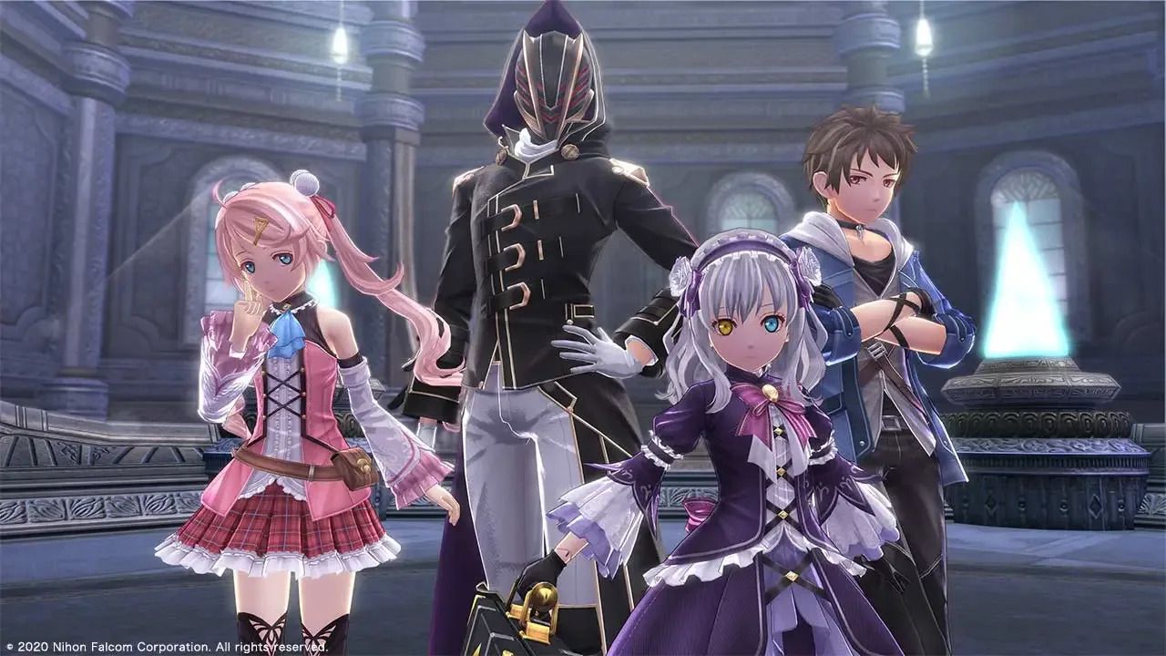 Legend of Heroes: Trails into Reverie characters posing together after a battle. 