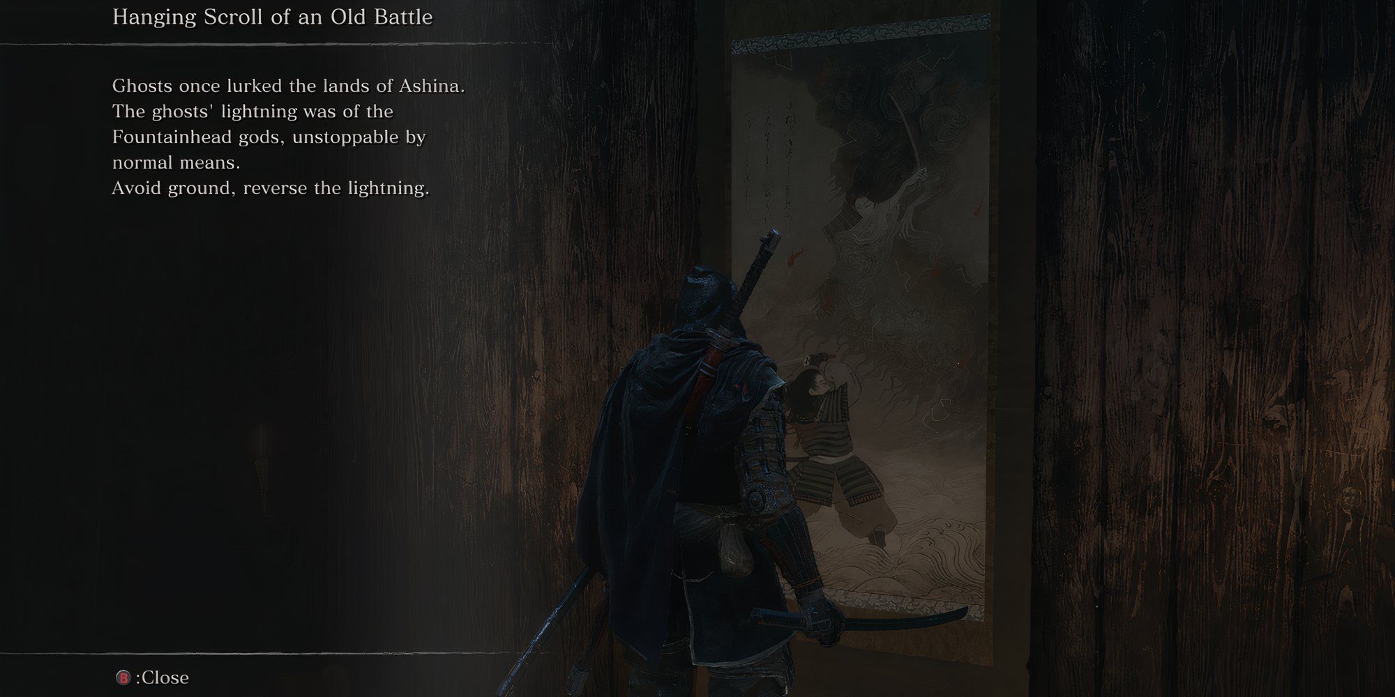 A Poem in Sekiro that discusses Lightning Reversal