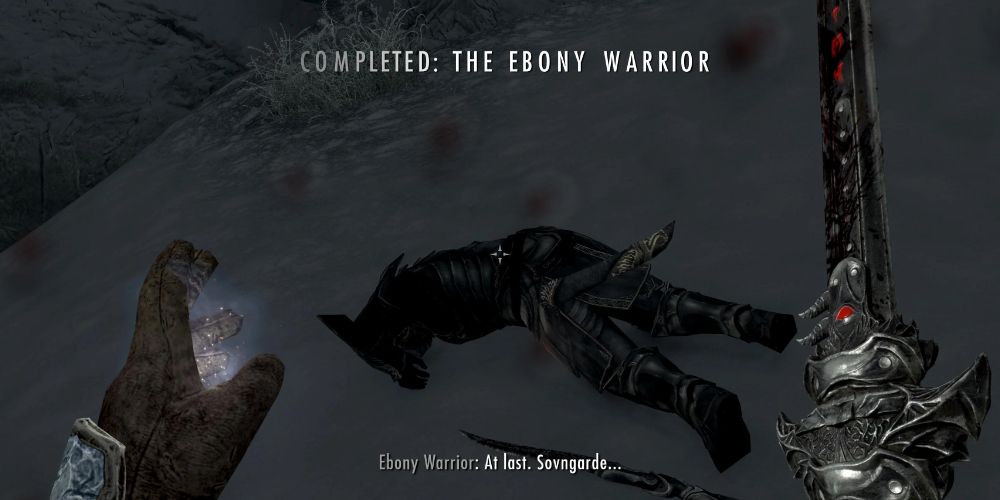 How To Defeat The Ebony Warrior In Skyrim?