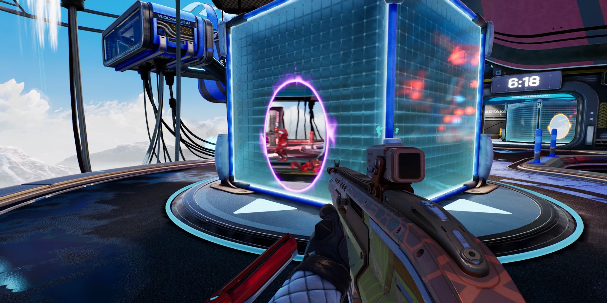 Splitgate gameplay from Steam