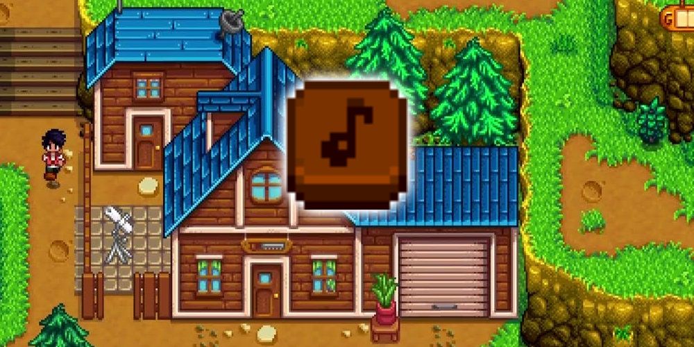 Going to Robin's House to get the Flute Block recipe in Stardew Valley.