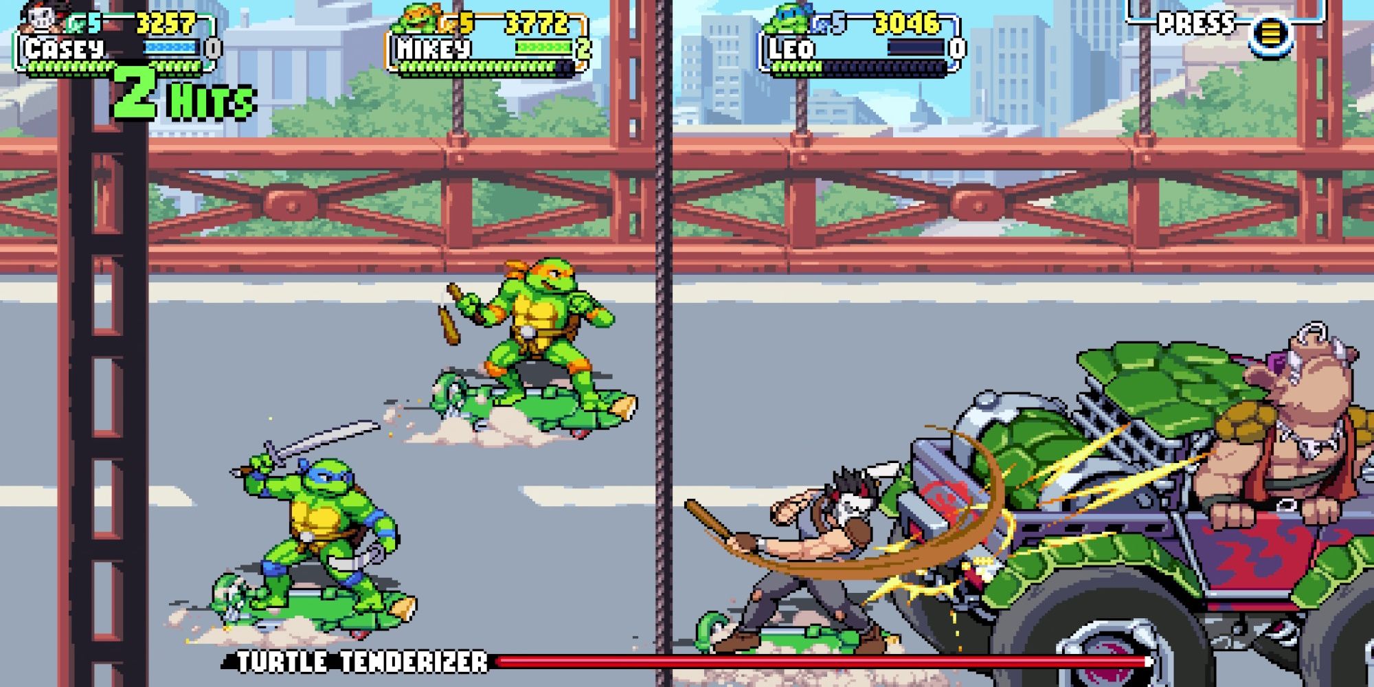 TMNT Shredder's Revenge gameplay from Steam