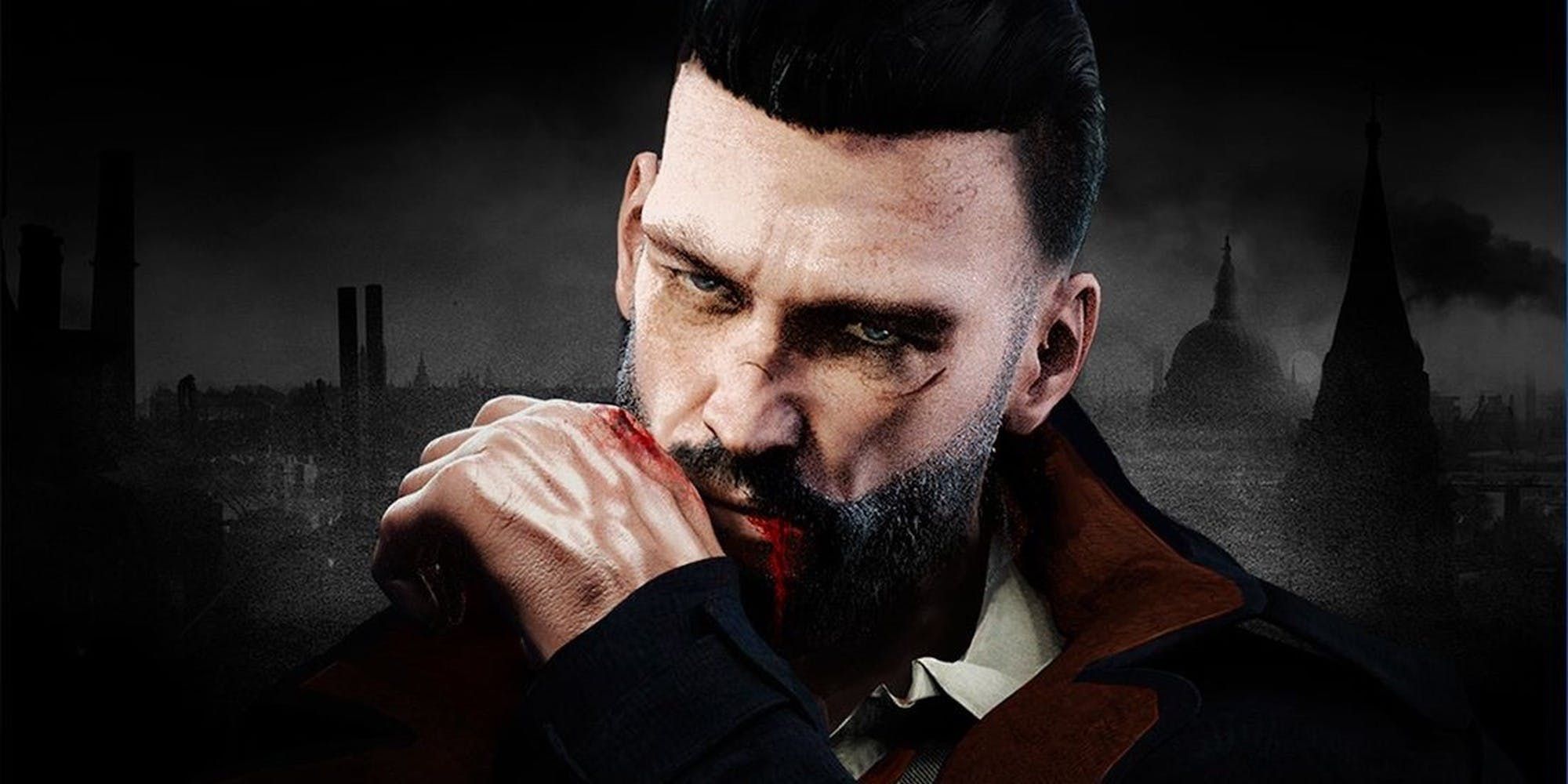 Jonathan in Vampyr wiping blood away.