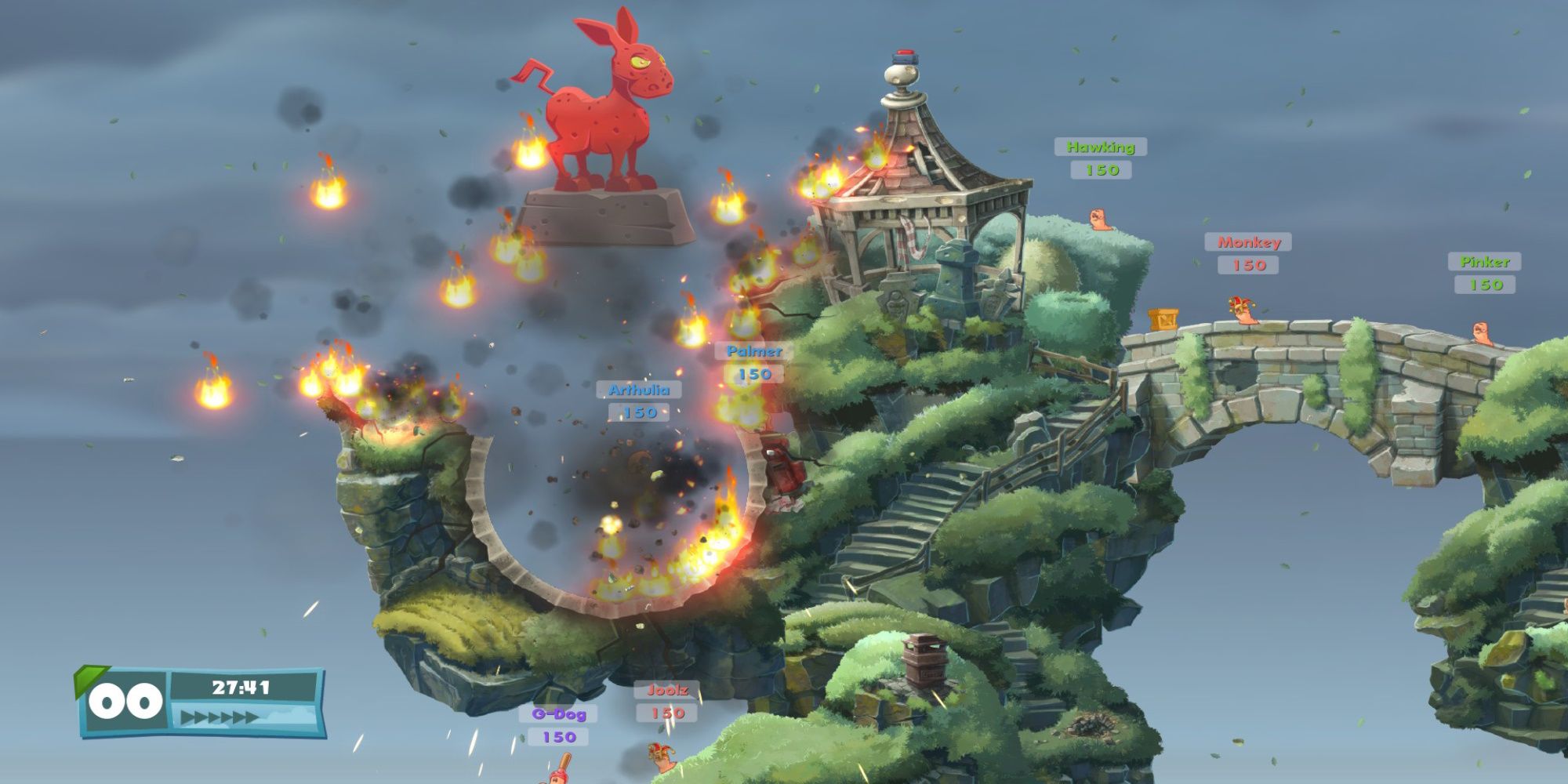 Worms WMD gameplay from Steam