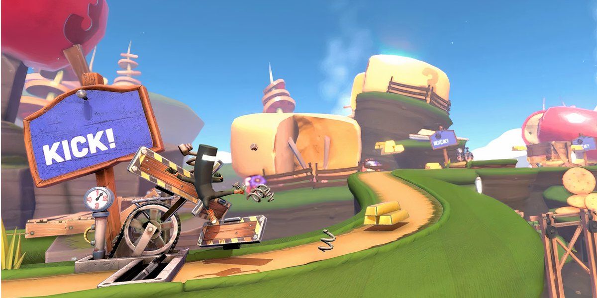 Runner3 protagonist performs a leaping kick