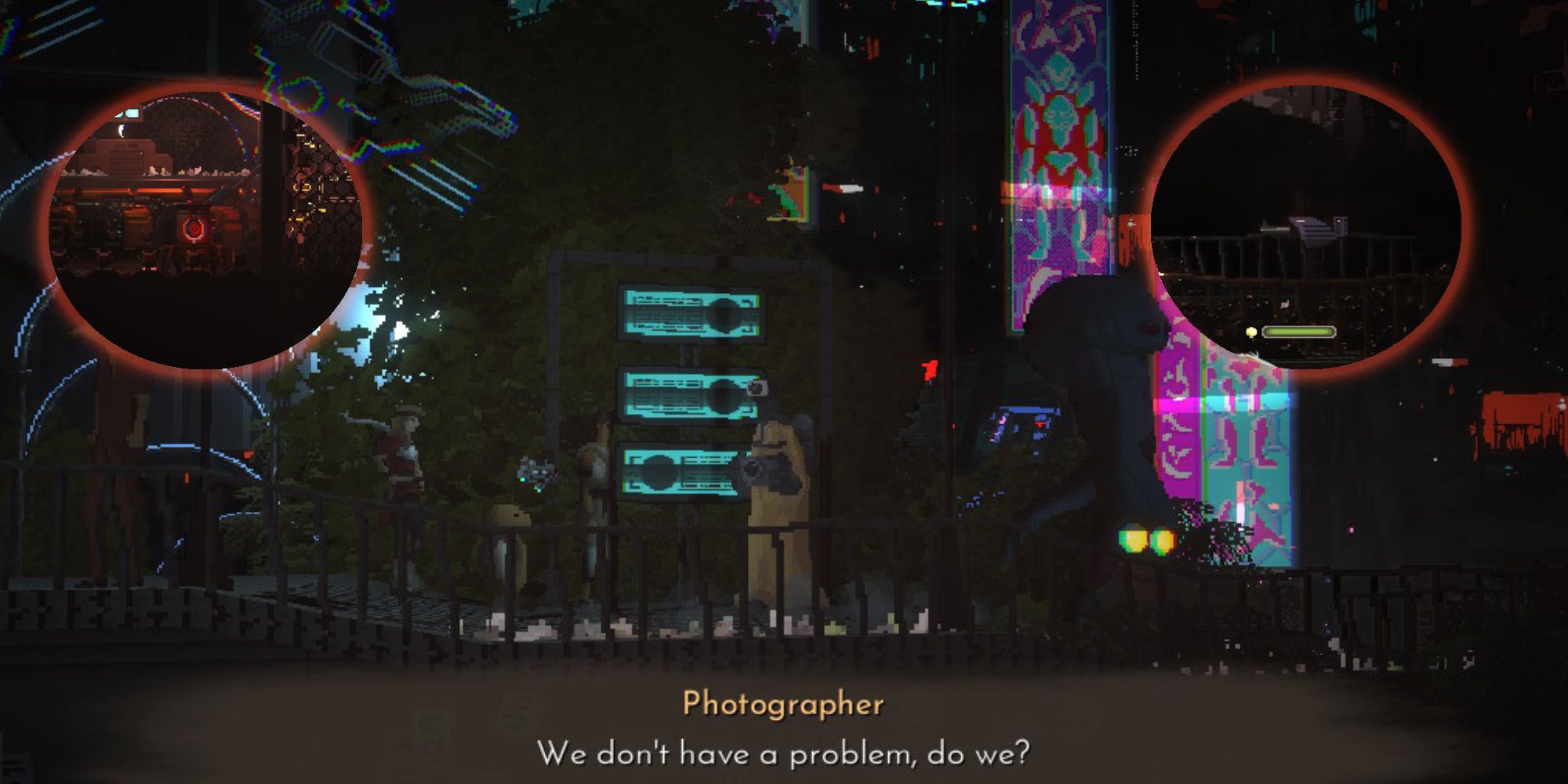 Meeting the Photographer on Neo for Rare Creatures II in Beyond Galaxyland.