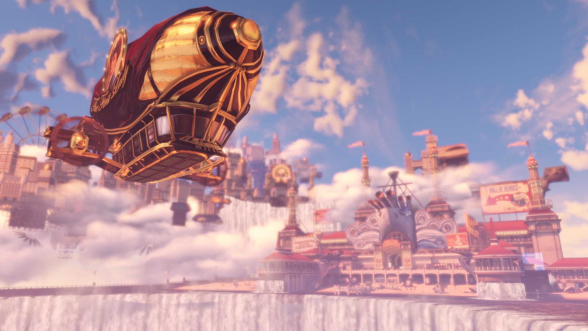 Bioshock Infinite Airship close up shot