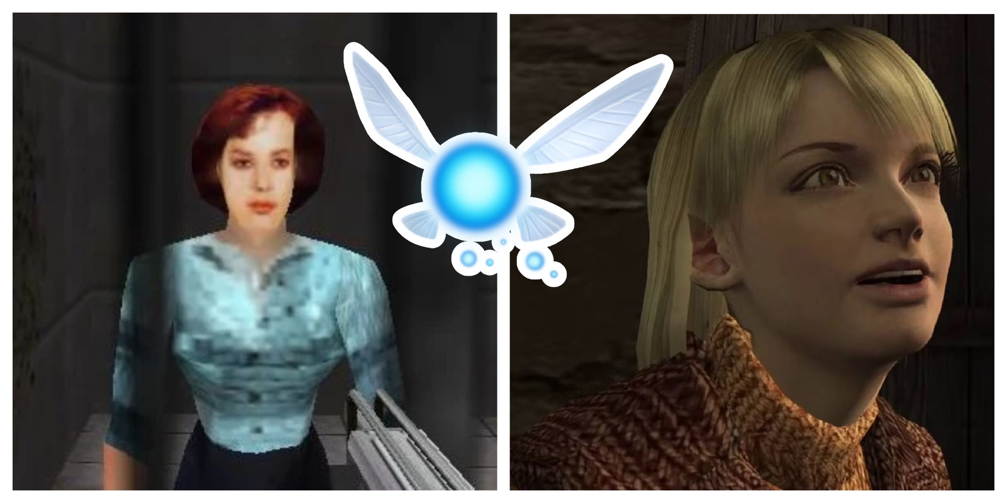 Natalya Simonova from Goldeneye 007, Navi from The Legend of Zelda: Ocarina of Time, and Ashley Graham fromResident Evil 4