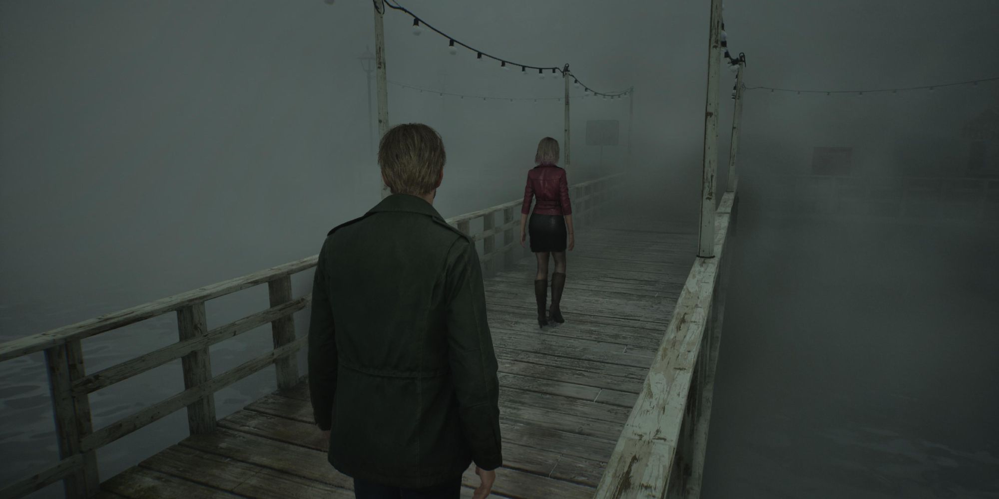 Silent Hill 2 Remake James following Maria after meeting her