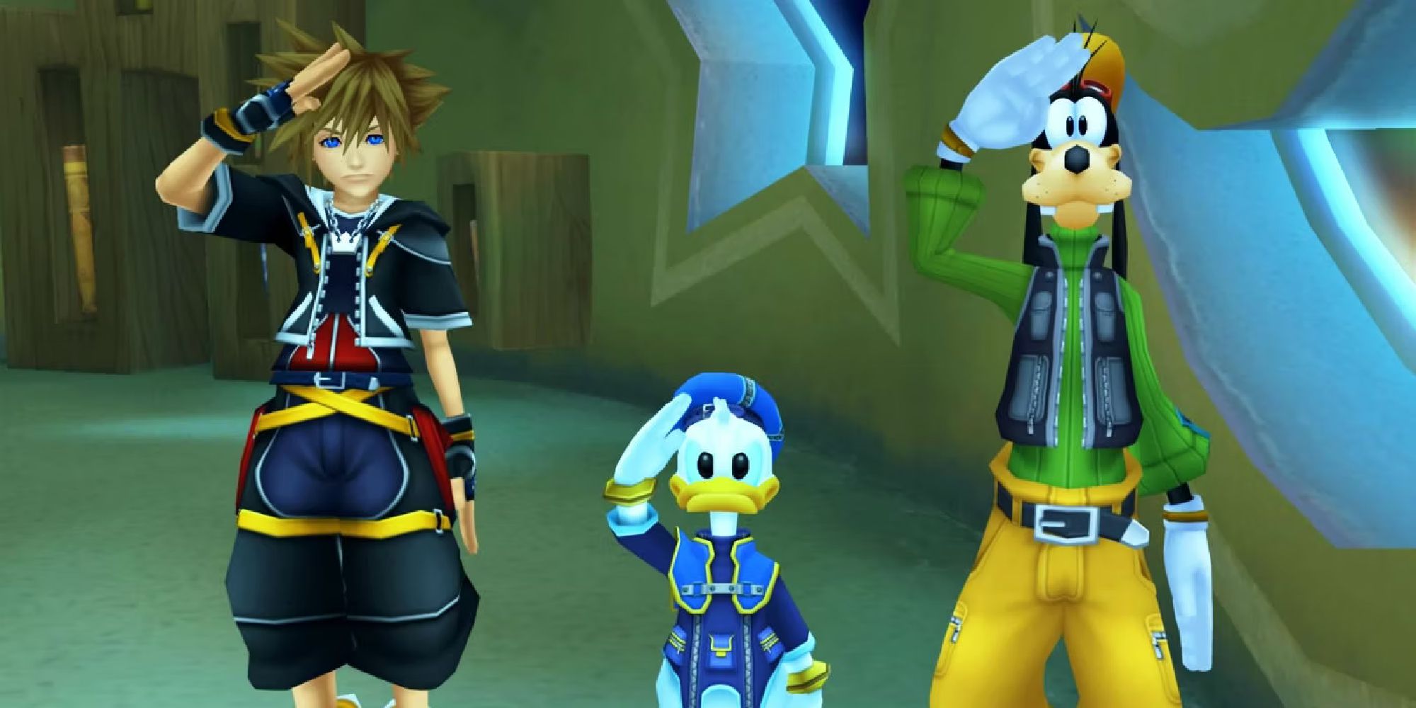 Sora Donald Duck Goofy Kingdom Hearts 2