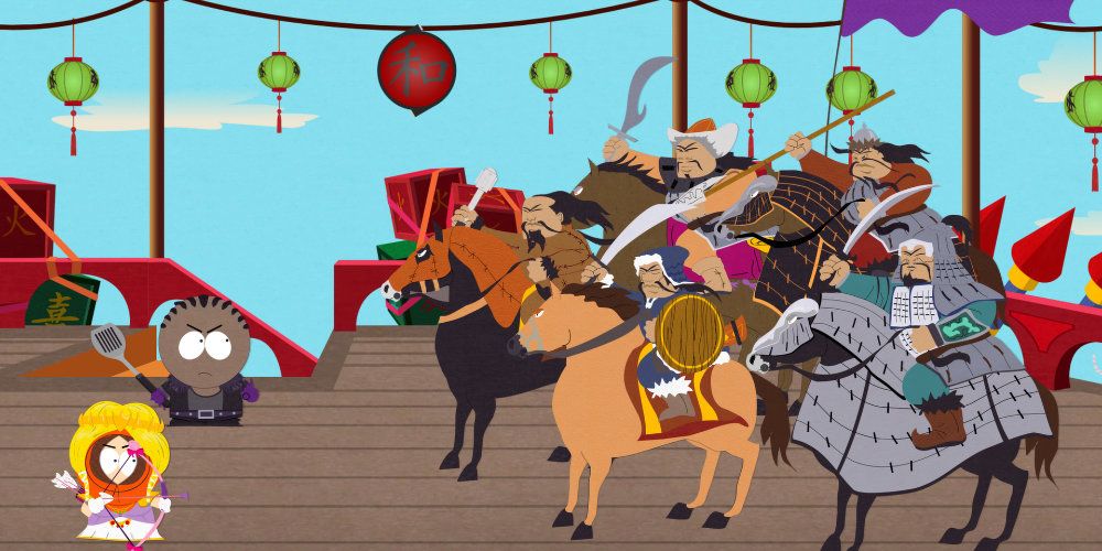 Kenny and the New Kid fight the mongols in South Park: The Stick of Truth.