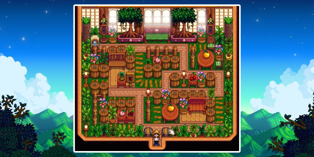 Converting the Shed into a jungle in Stardew Valley.