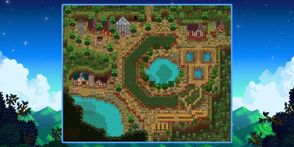 The Wilderness Farm in Stardew Valley.