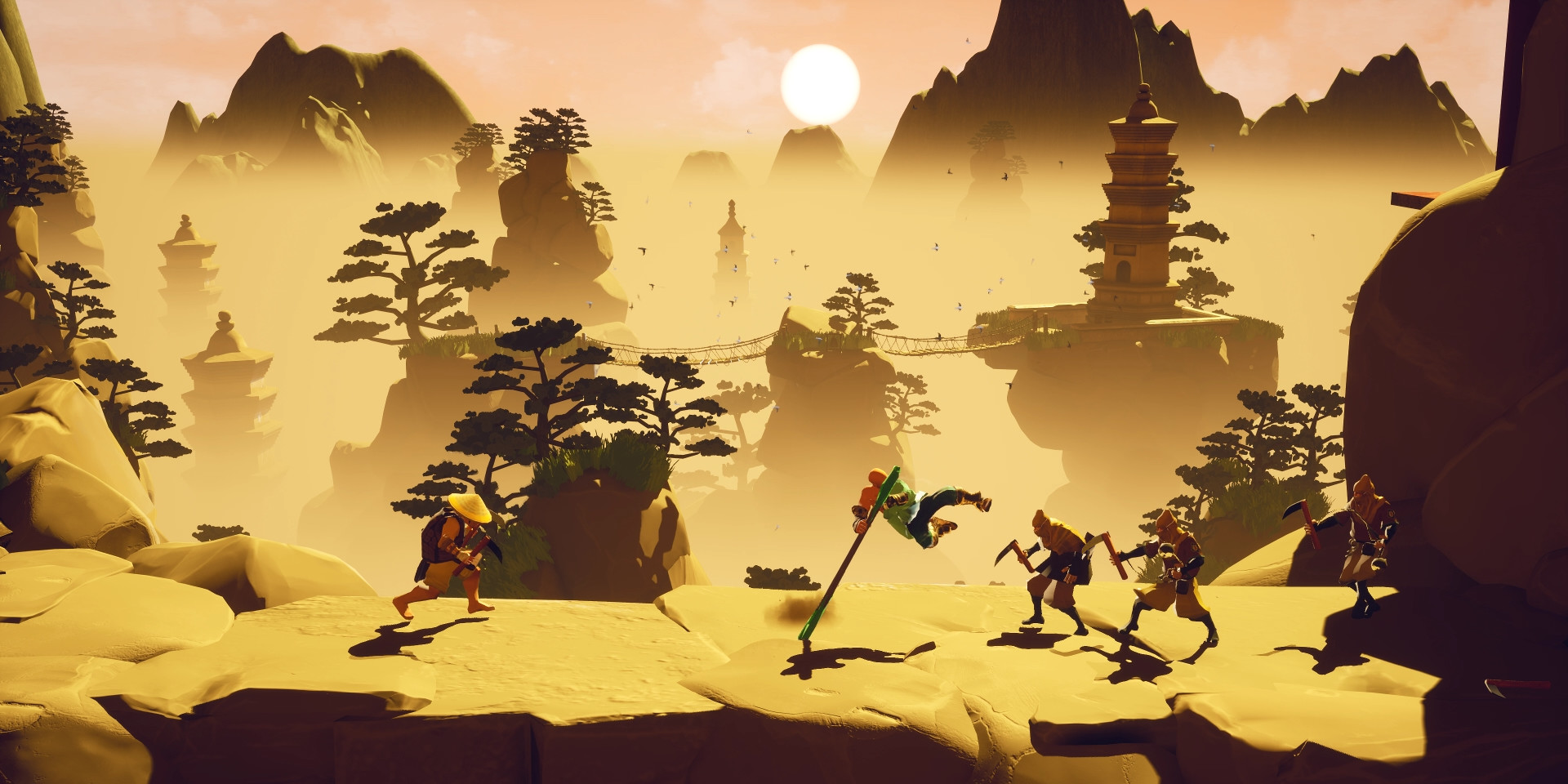 A gameplay image of the fighting game 9 Monkeys of Shaolin