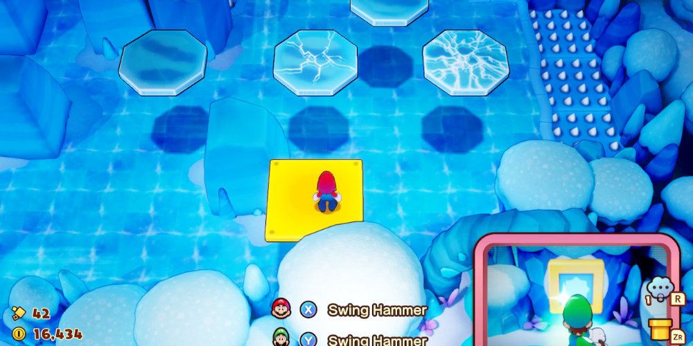 How To Solve The Slippenglide Island Ice Block Puzzle In Mario & Luigi: Brothership