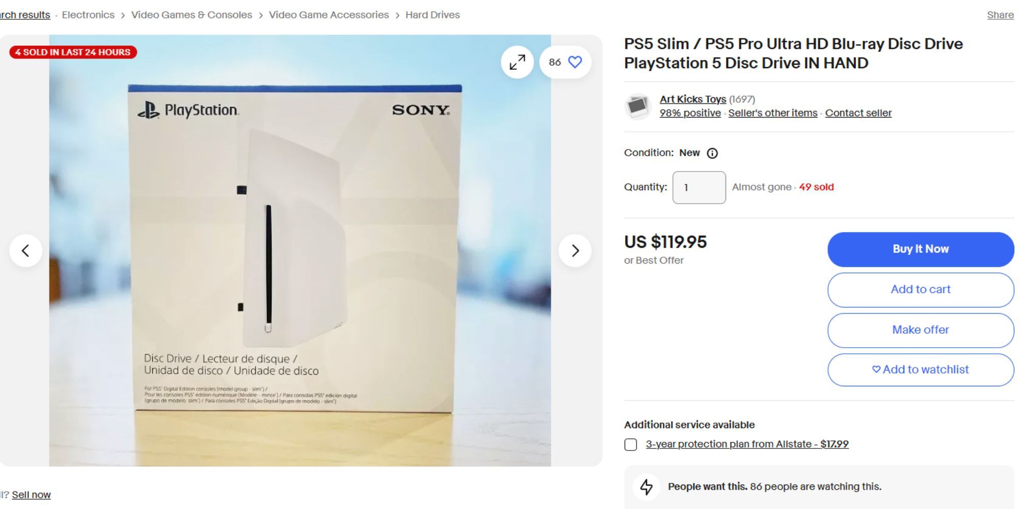 Scalpers Hoarding PS5 Disk Drives Days Before Pro's Launch