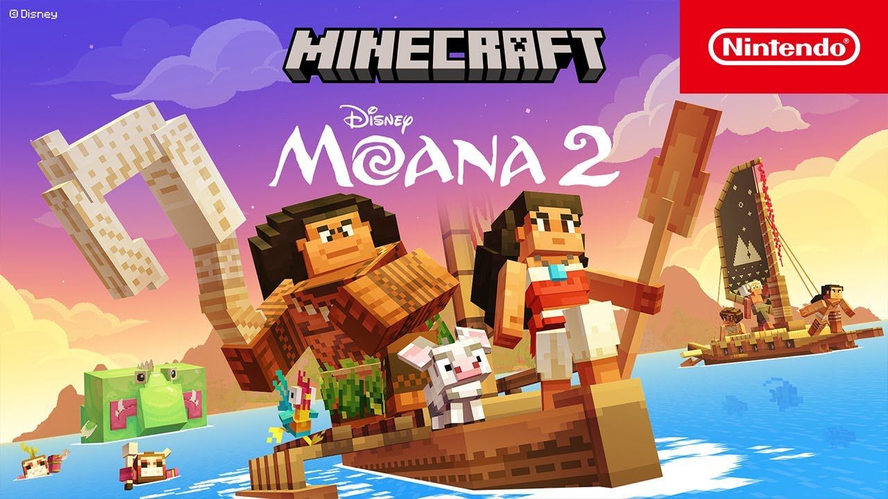 Minecraft Moana 2 Tráiler DLC Nintendo Switch