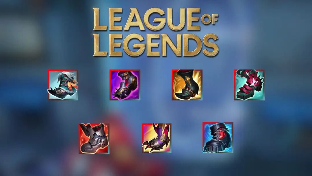 All new splash images for updated boots in League of Legends