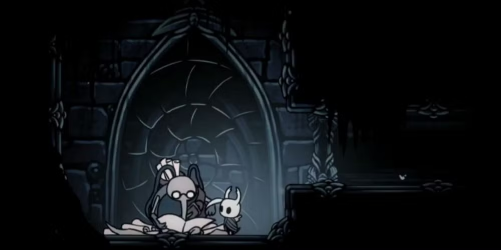 An representation  of the Kingdom's Edge country  from Hollow Knight