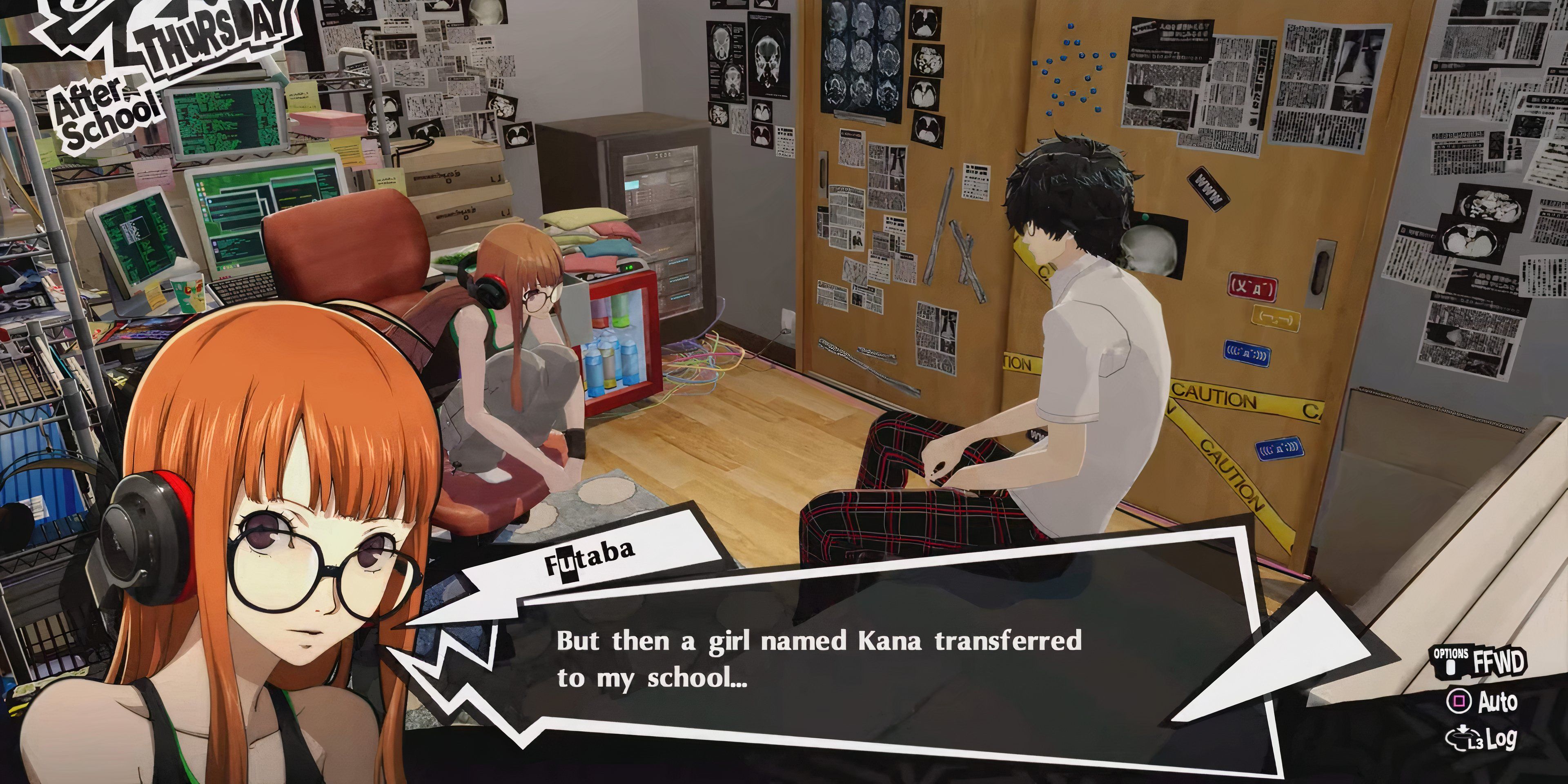 rank 6 of Futaba Hermit Confidant learning about kana