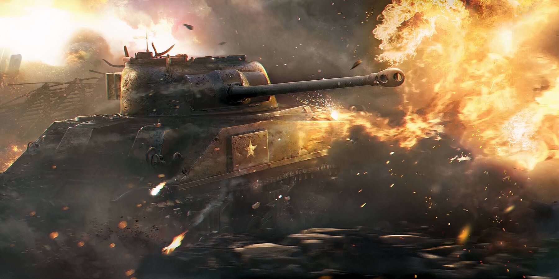 World of Tanks Tank Firing Shell Explosion