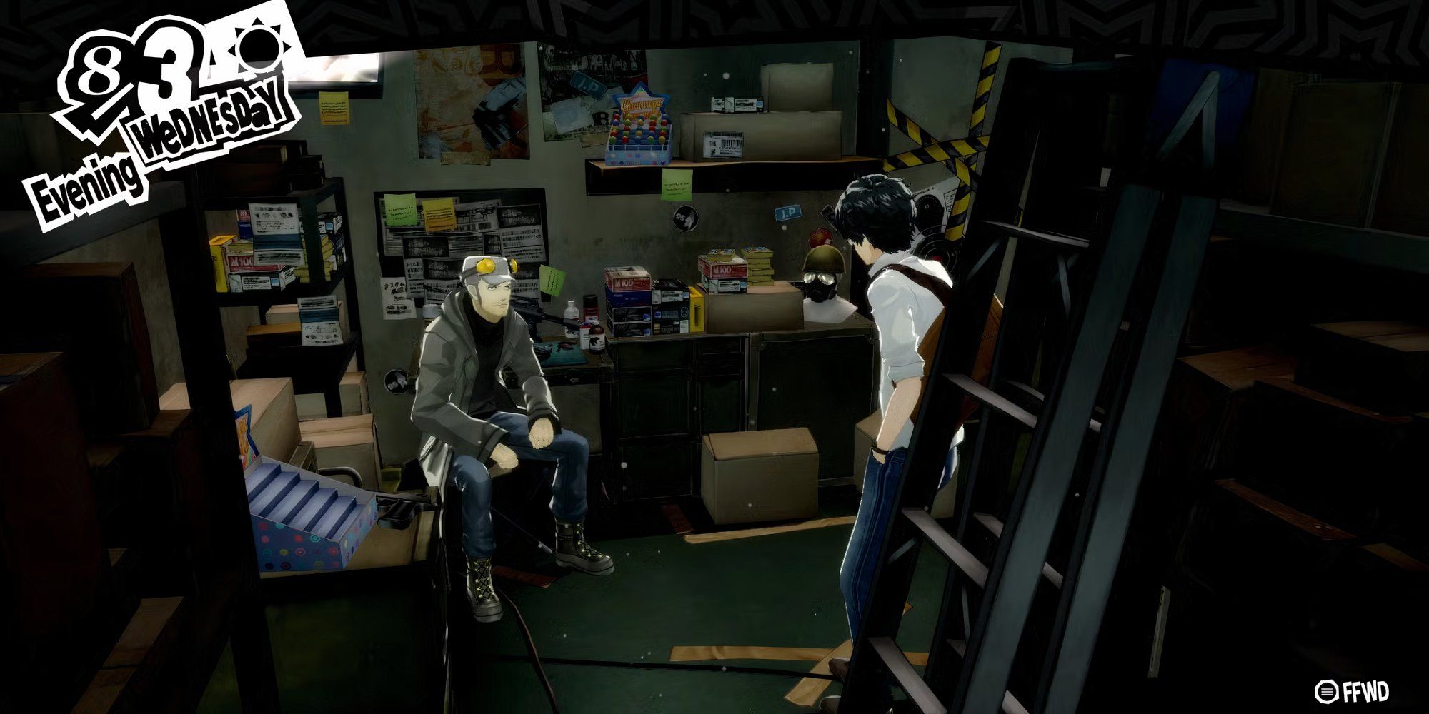 Persona 5 Iwai Shop Entering Social Link Conversation