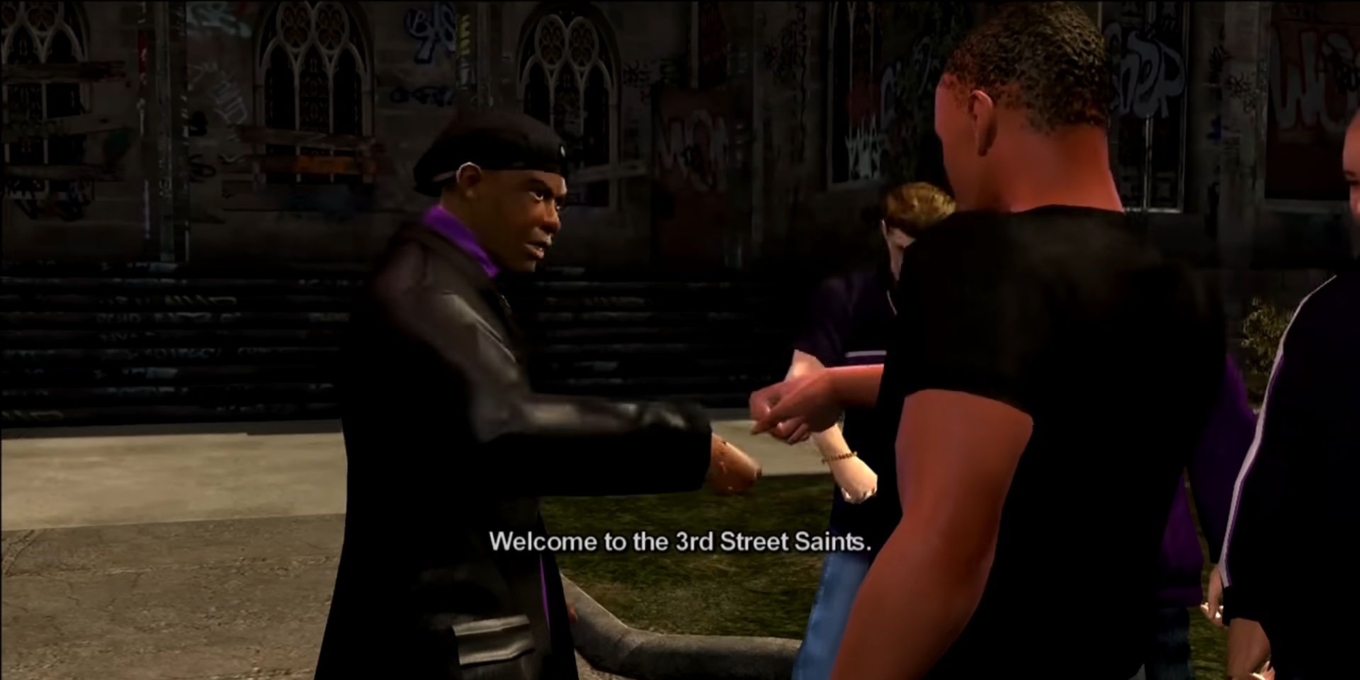 Julius welcomes the Playa to the Saints in Saints Row