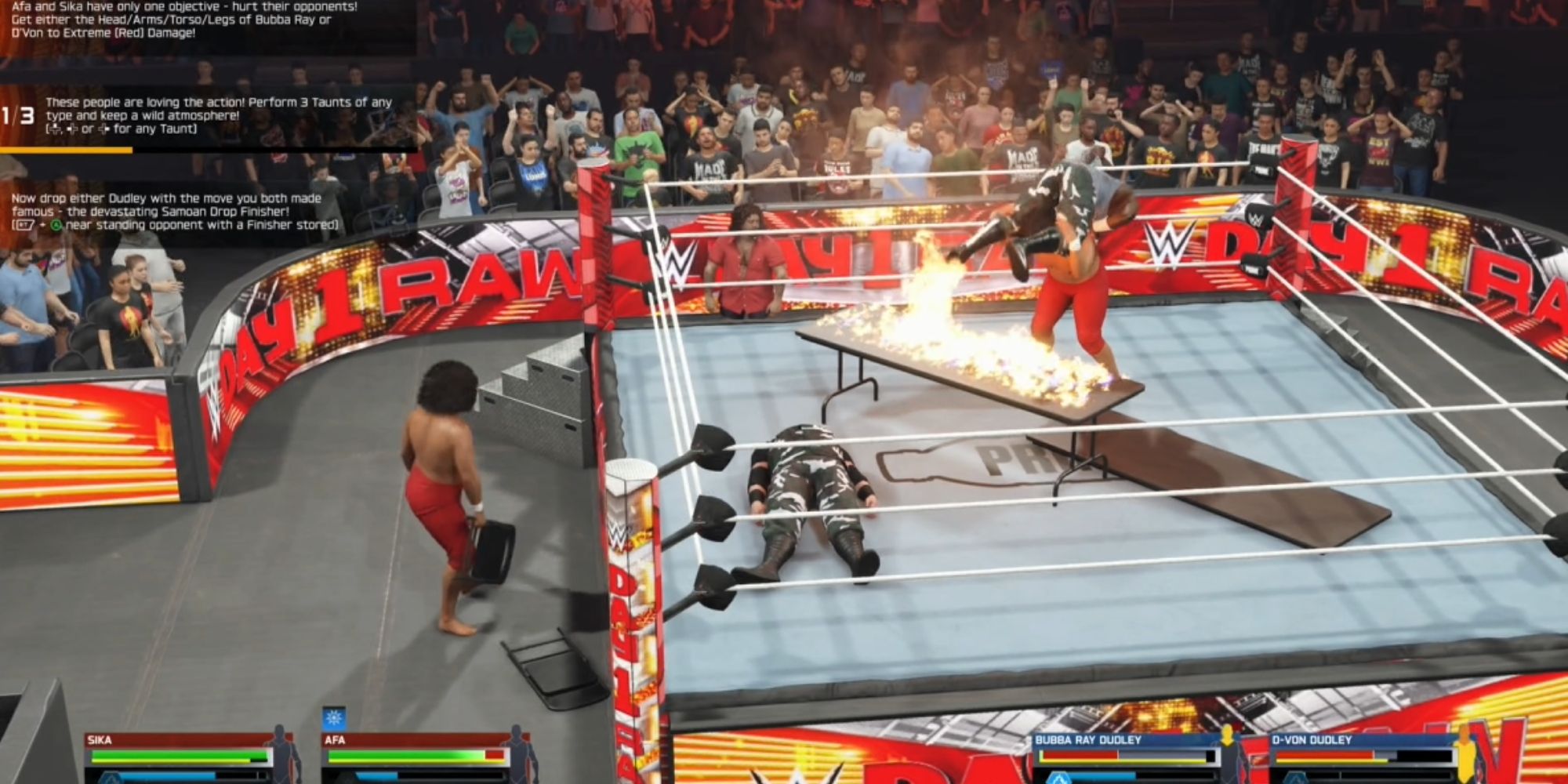 Wild Samoans vs Dudleys WWE 2K25