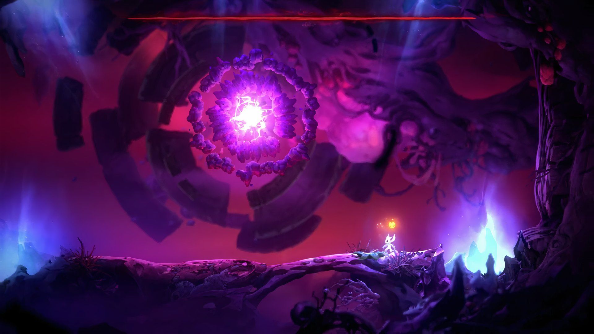 willow stone  boss above ori in ori and the will of wisps