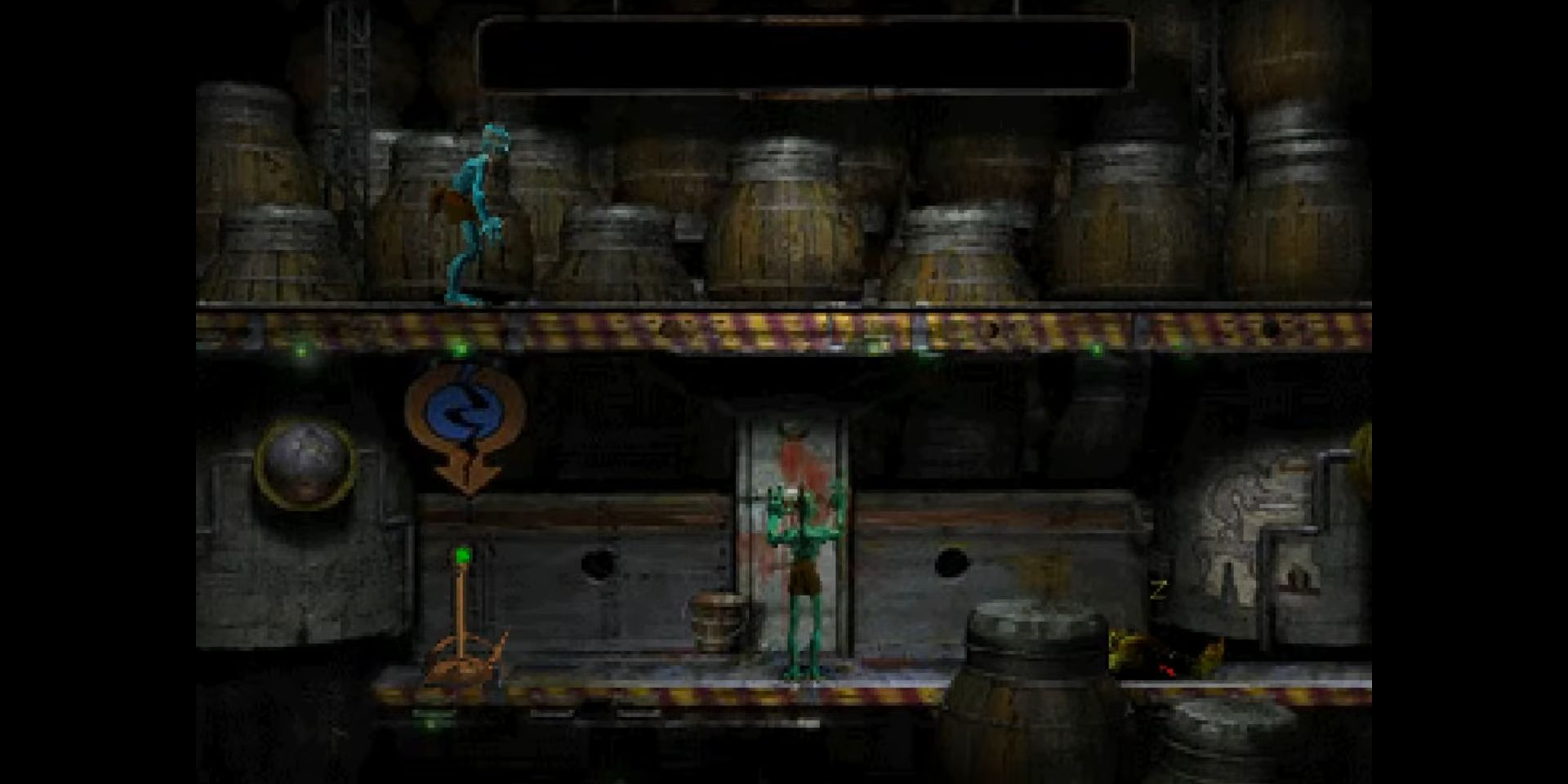 Abe in the RuptureFarms factory in Oddworld: Abe's Oddysee