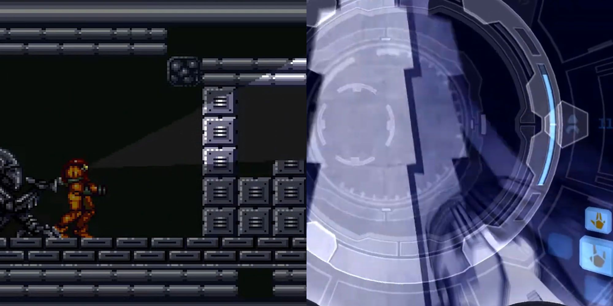 X Ray Scope From Super Metroid And Visor From Metroid Prime