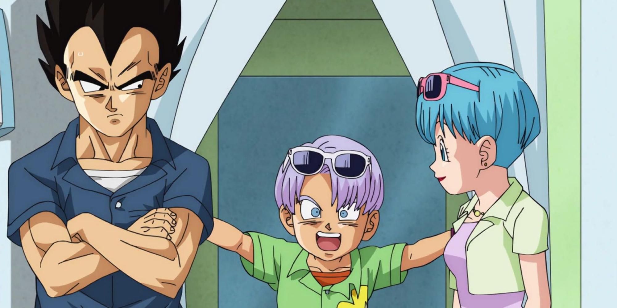 Vegeta went shopping with bulma and trunks