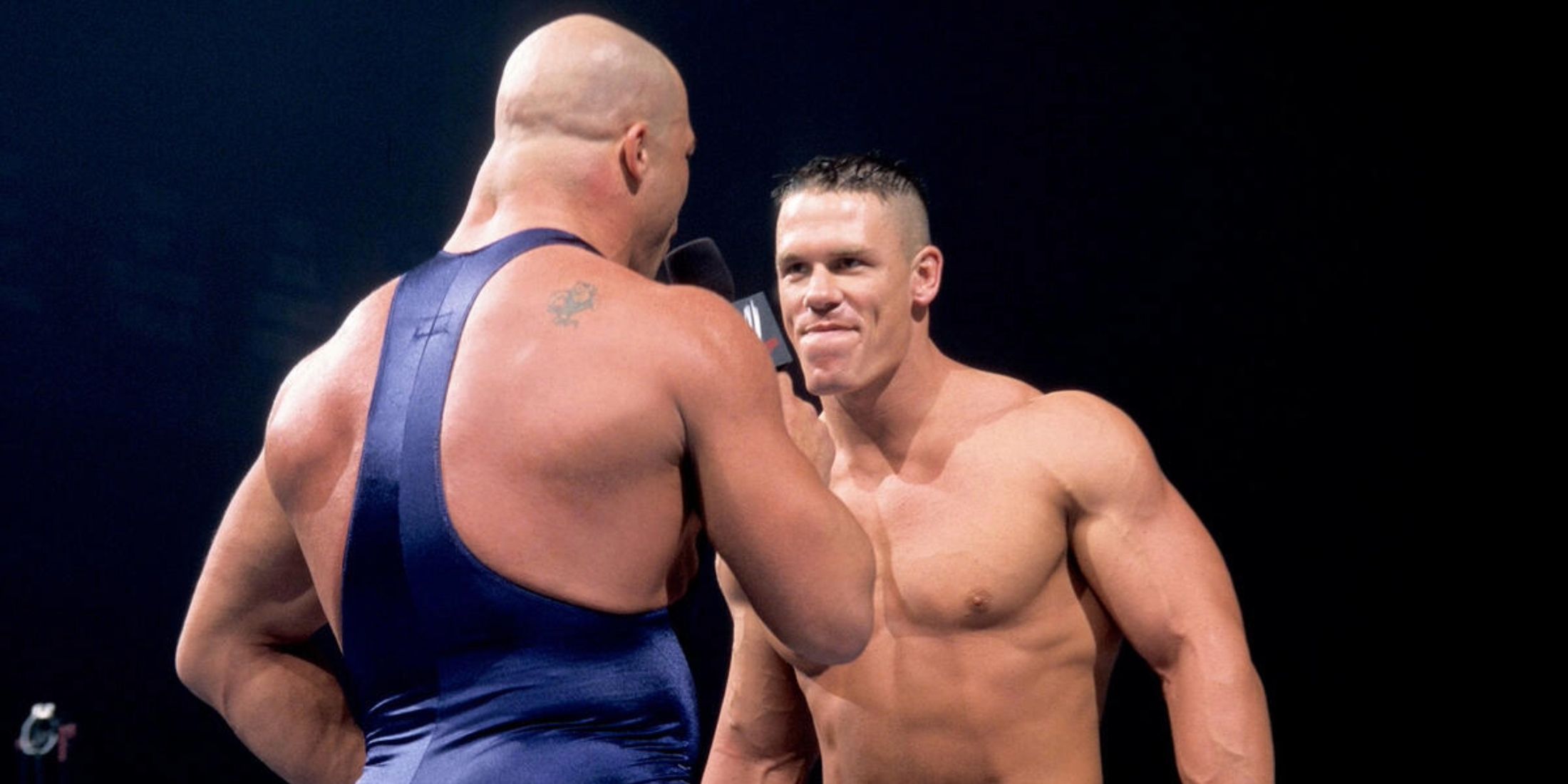 John Cena debuts against Kurt Angle WWE