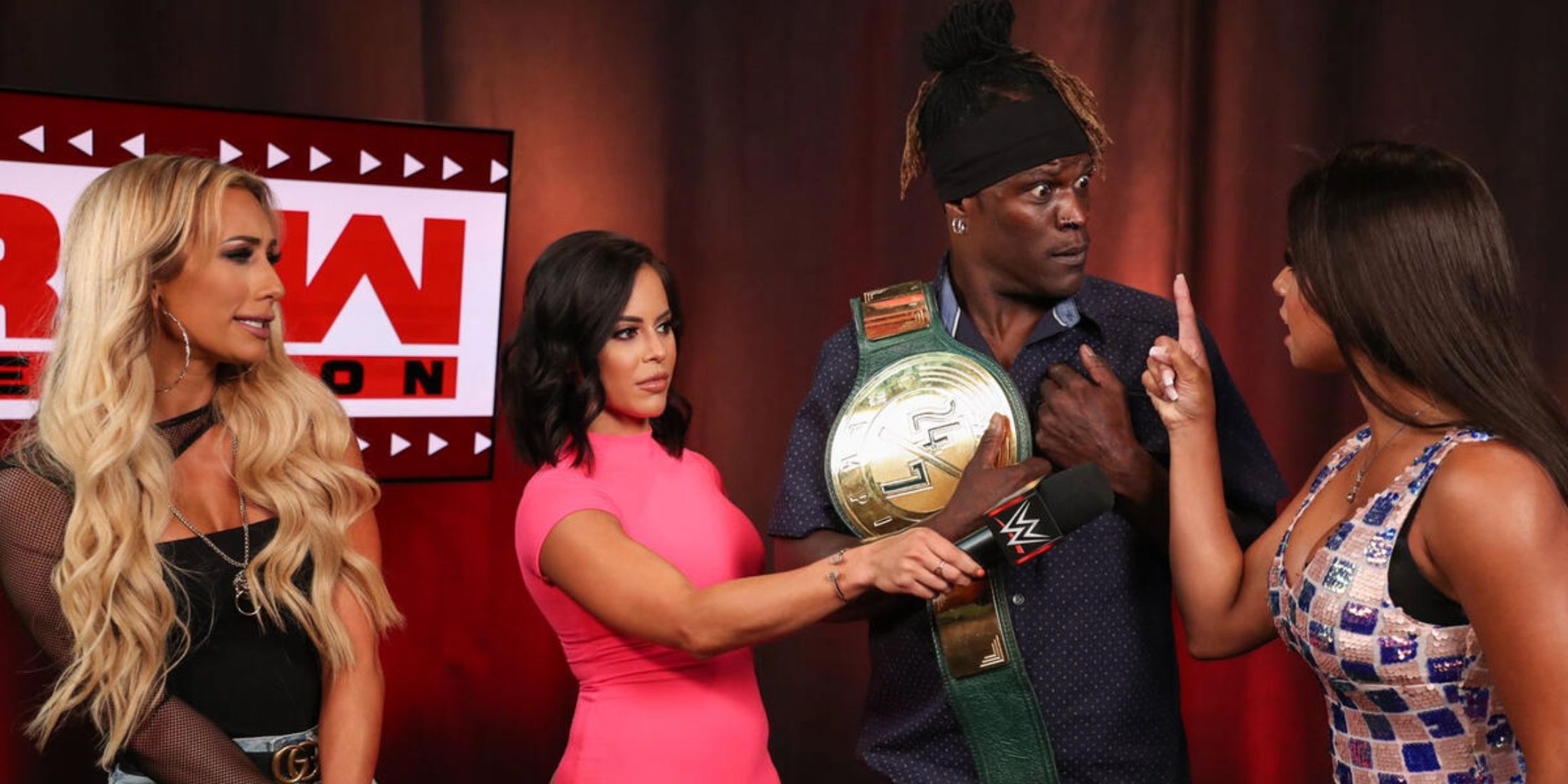 R-Truth and Carmella in WWE 24/7 Champion