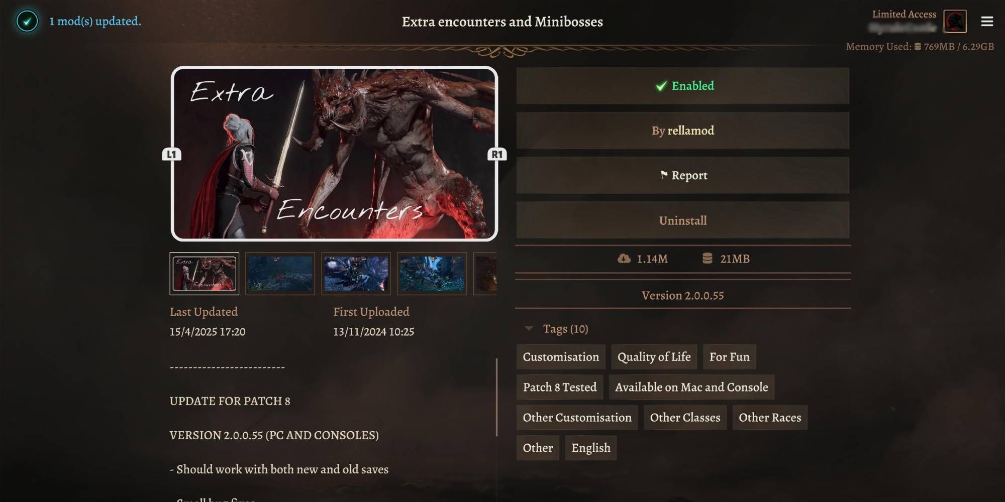 Baldur's Gate 3 Extra Encounters Mod