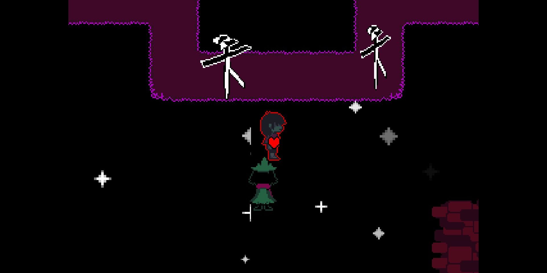 Screenshot of the Broken Key B Path in Deltarune.