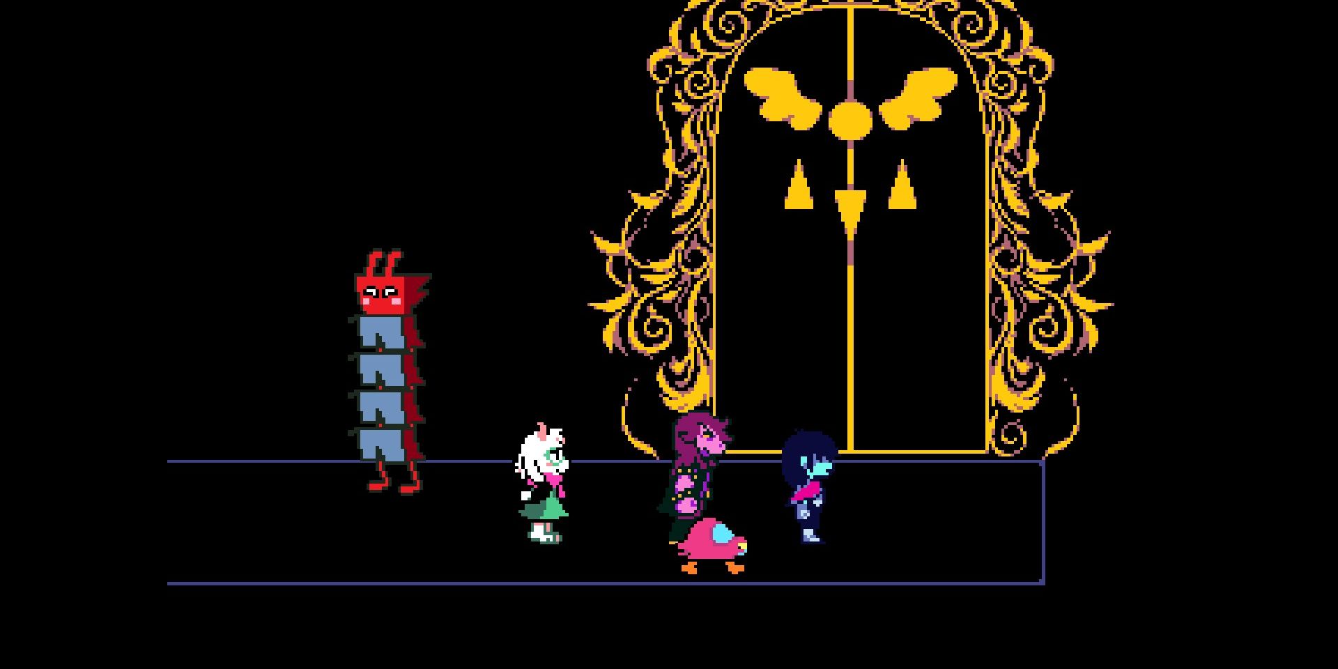 Screenshot of the elusive Car NPC in Deltarune.