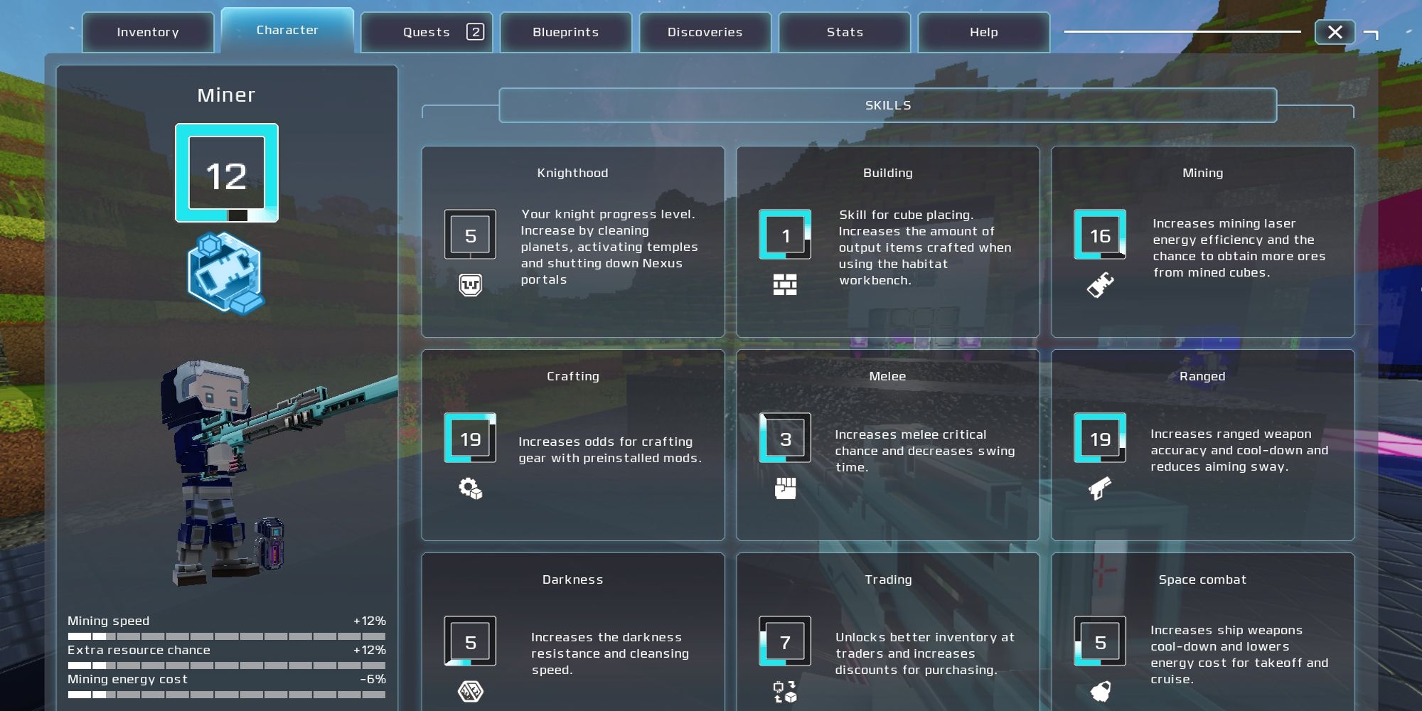 Cubic Odyssey Character Abilities