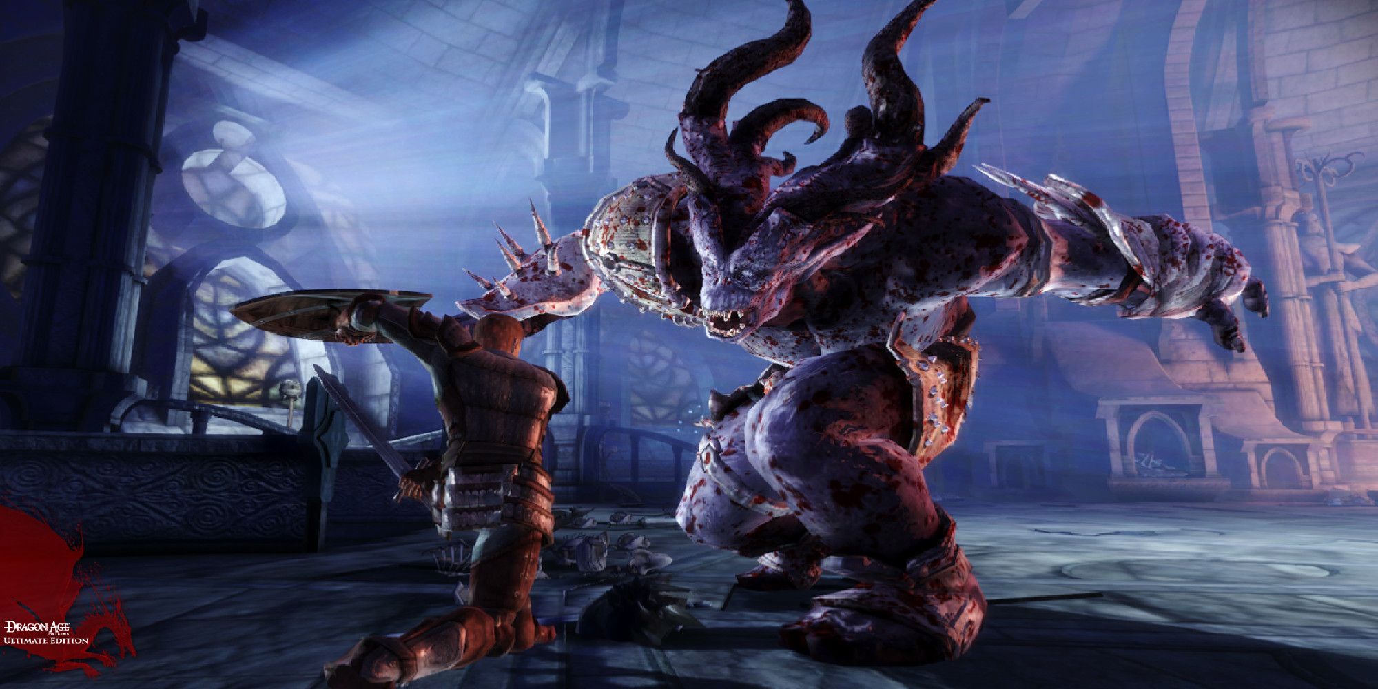 DA origins Alistair fighting an ogre