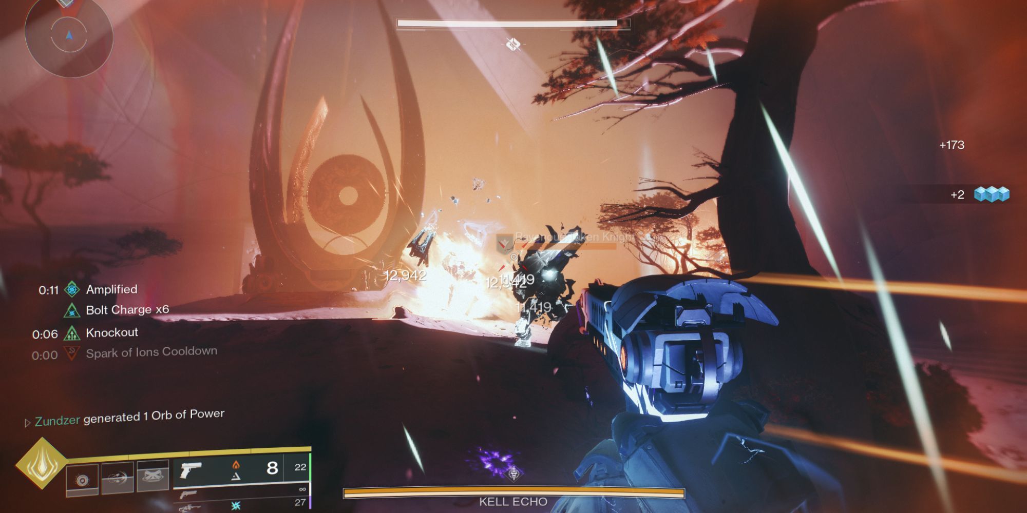 Destiny 2 Shooting At An Enemy.
