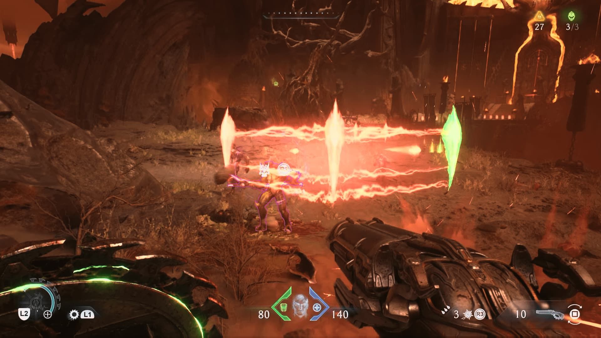 Doom The Dark Ages Cultists Lazers Battle