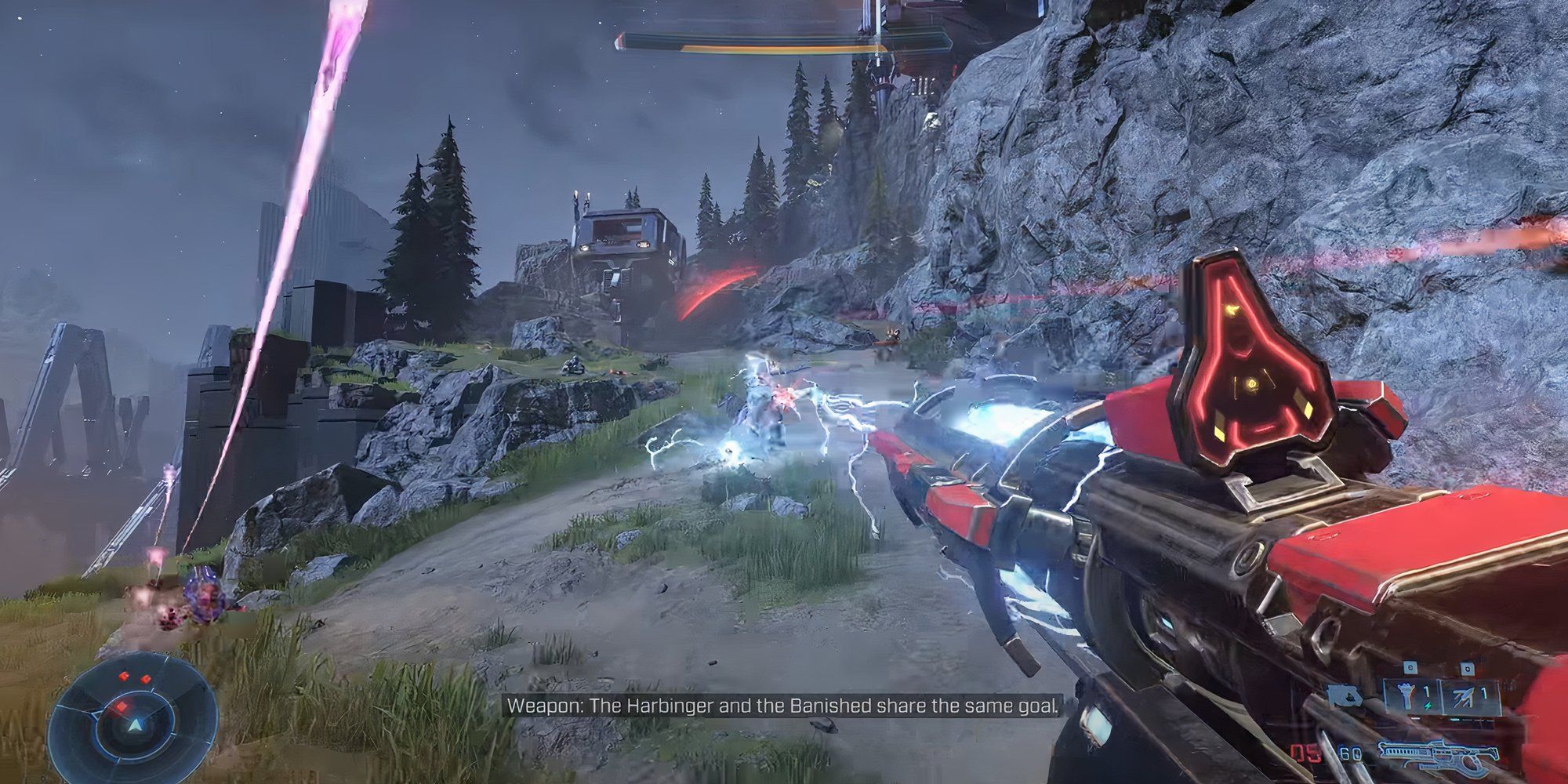 Firing at Banished enemies in Halo Infinite