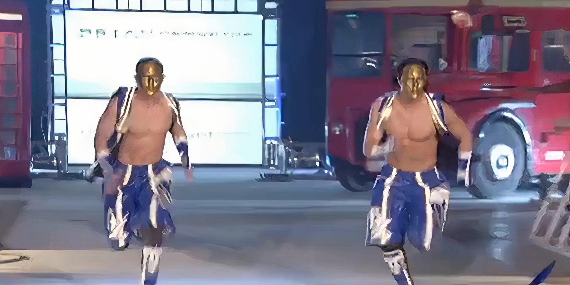 Paul London and Brian Kendrick making their ring entrance on a 2006 episode of WWE SmackDown.