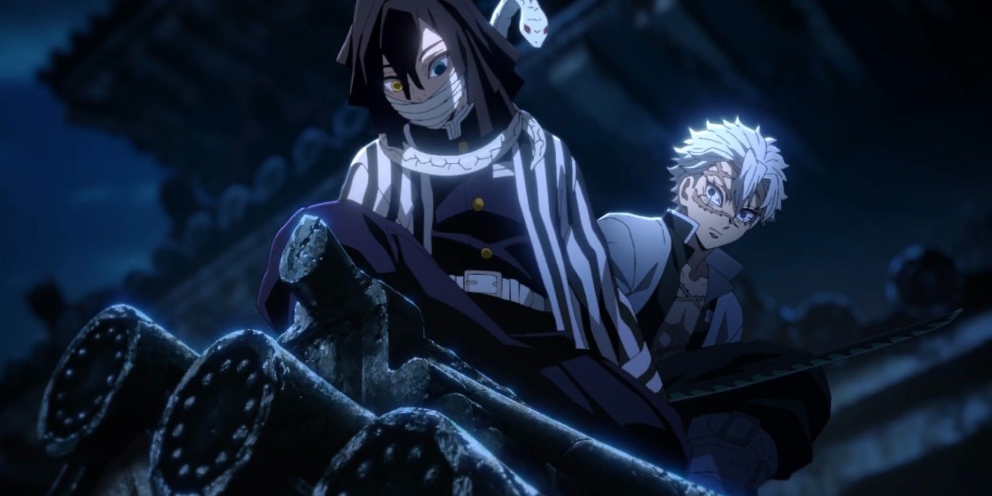 Obanai and Sanemi from Demon Slayer