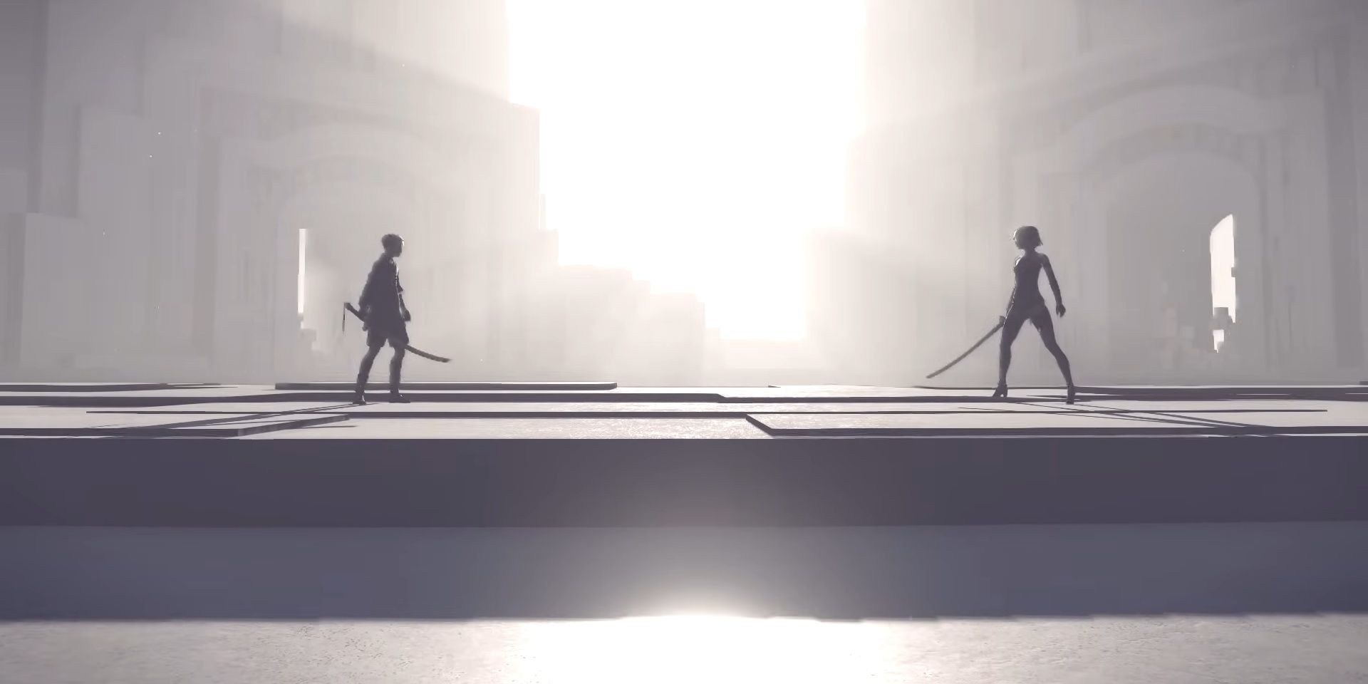 9S and A2 face off in NieR: Automata
