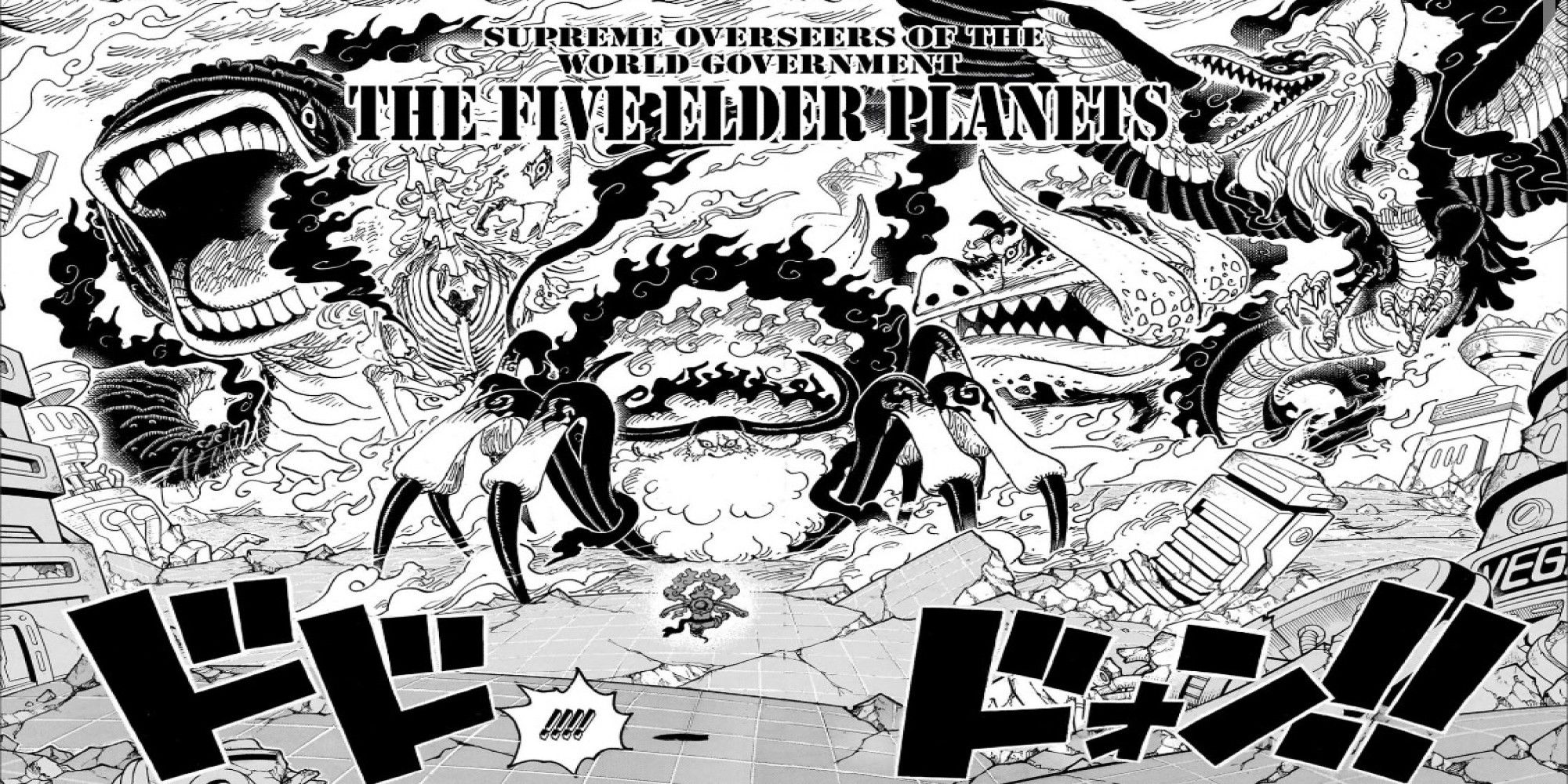 The Five Elders Final Form In One Piece