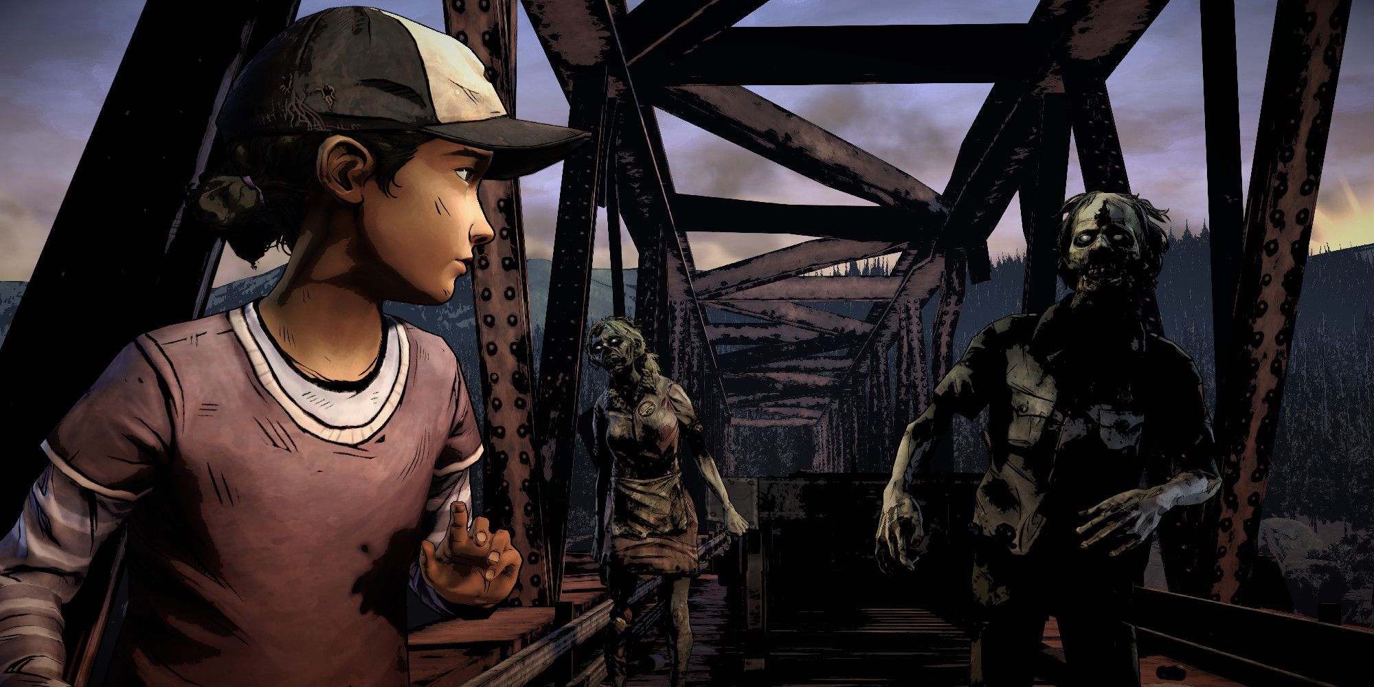 The Walking Dead The Tell Tale Definitive Series Clementine confronting zombies