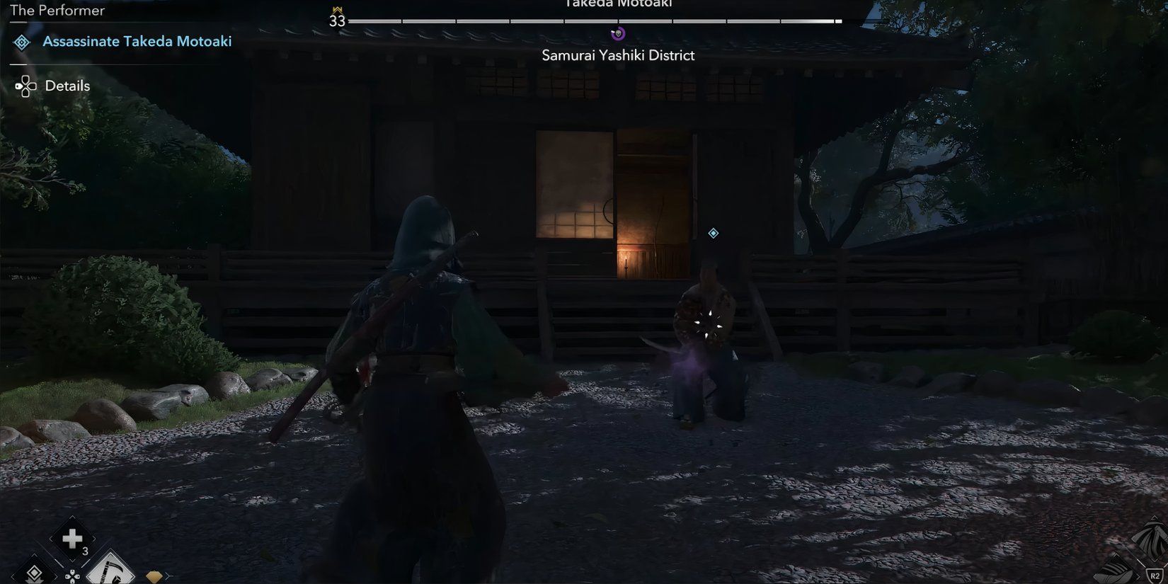 Noae fights Takeda Motoaki in Assassins Creed Shadows