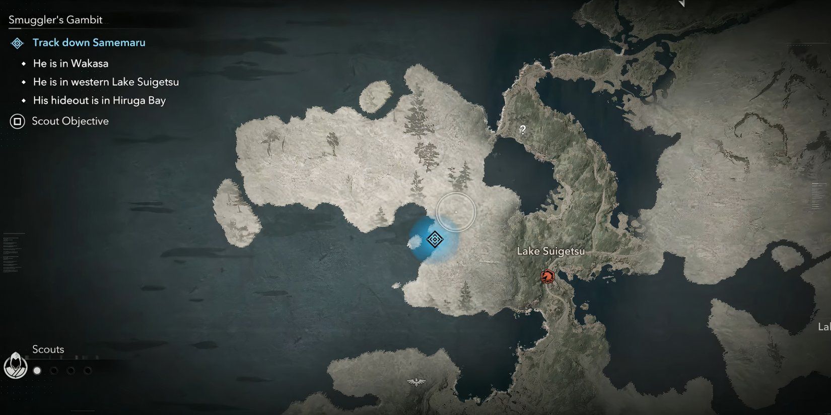 Where to find Samemaru's hideout in Assassins Creed Shadows